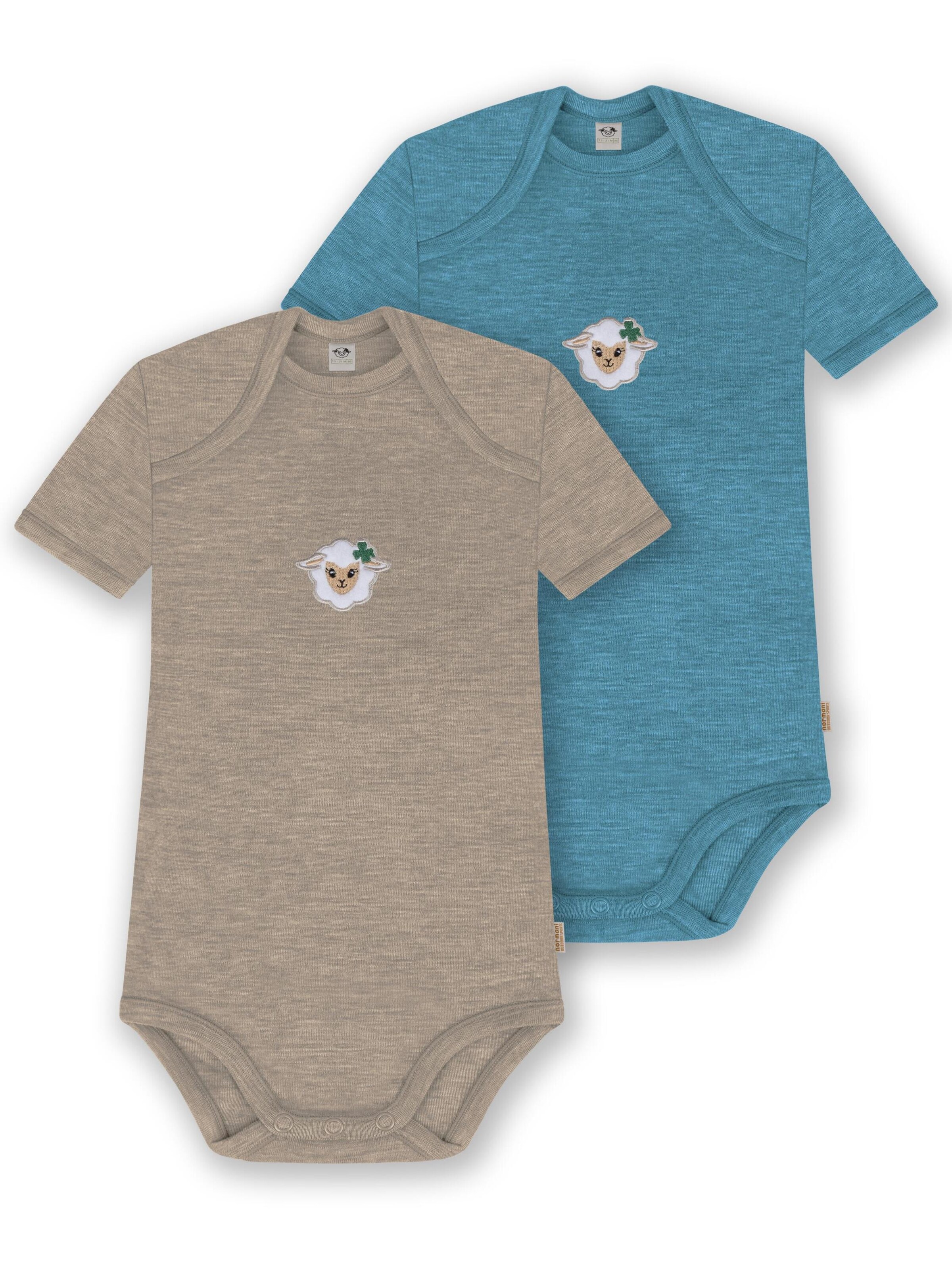 Barboteuse / body 'Tauranga' normani en beige : devant