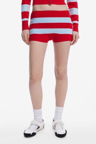 Desigual Скинни Штаны в Красный: спереди