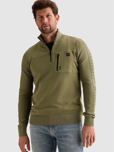 PME Legend Jersey 'Pullover with half zipper' en L en verde, Vista del producto