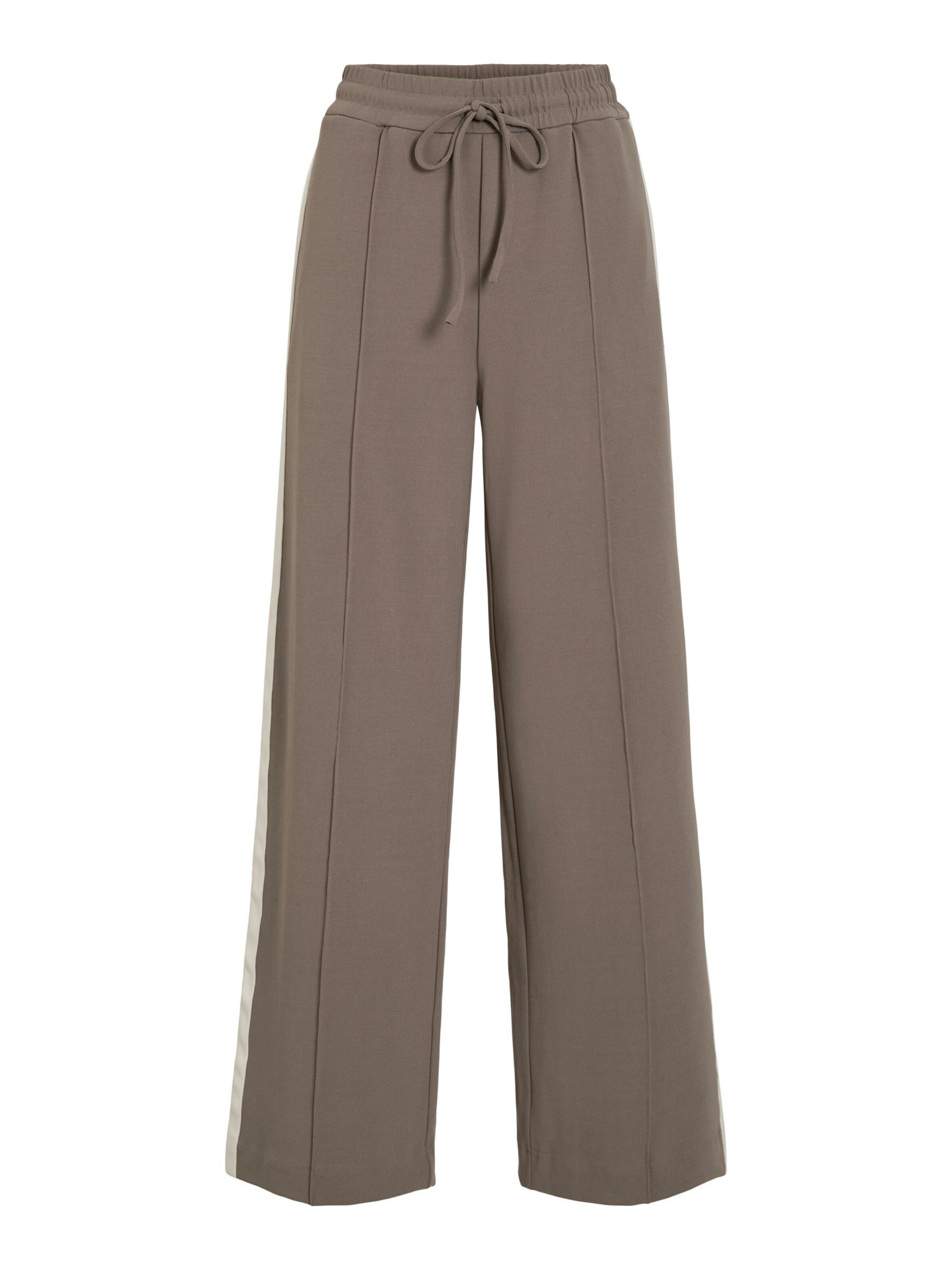 VILA Pantalon 'VIClua' en taupe / blanc cassé, Vue avec produit