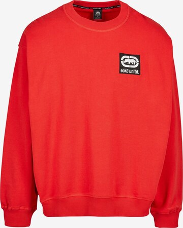 Sweat-shirt Ecko Unlimited en rouge : devant