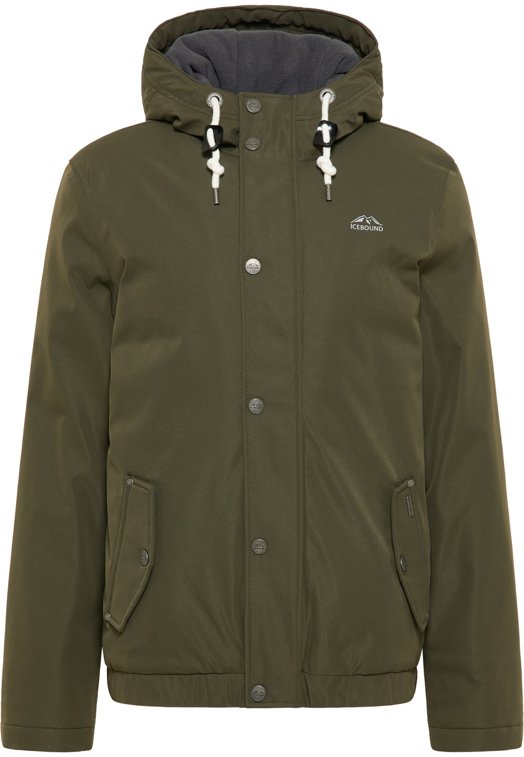 ICEBOUND Funkčná bunda - Zelená: predná strana