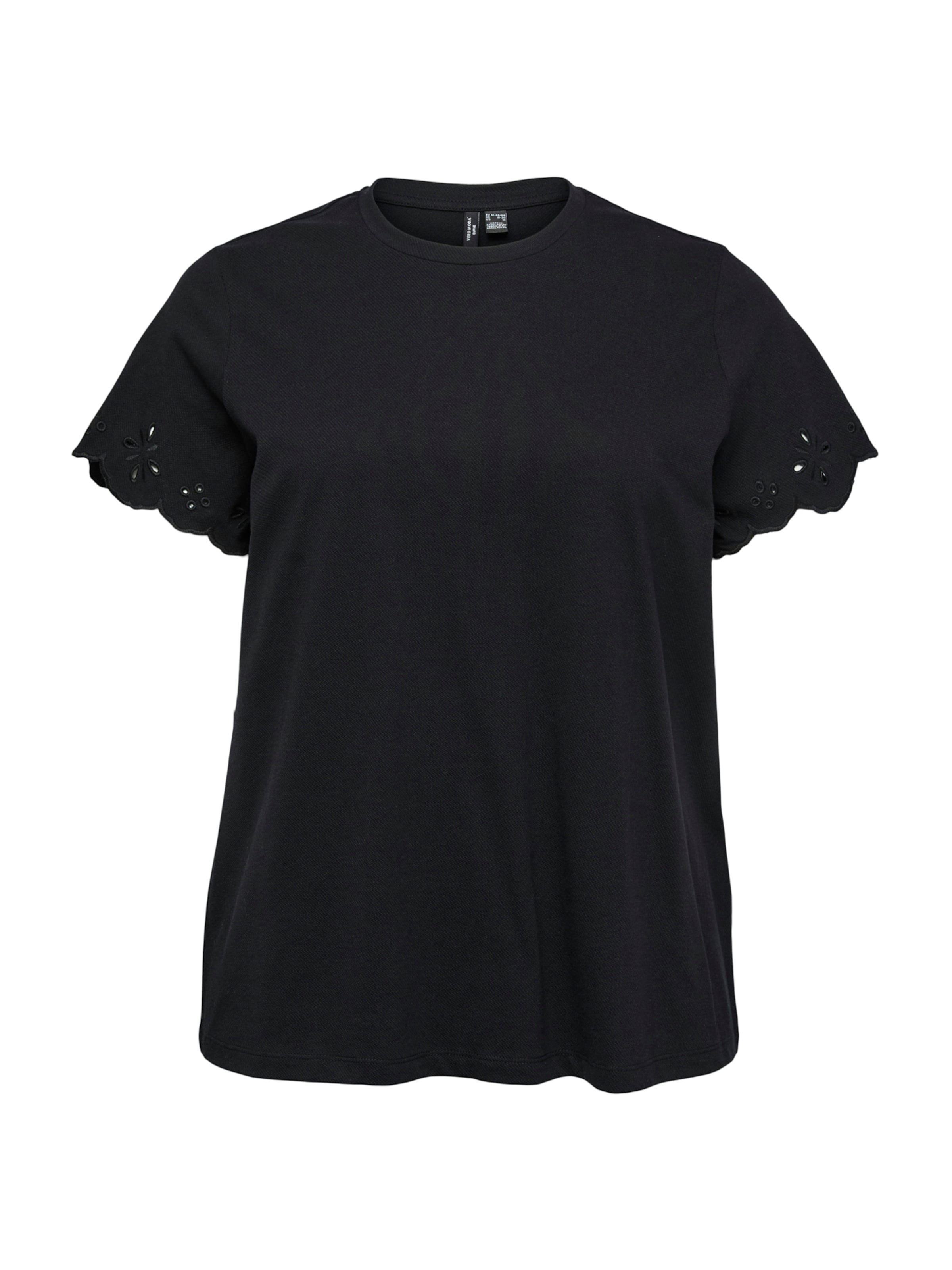 Maglietta 'VMCLouise' di Vero Moda Curve in nero: frontale