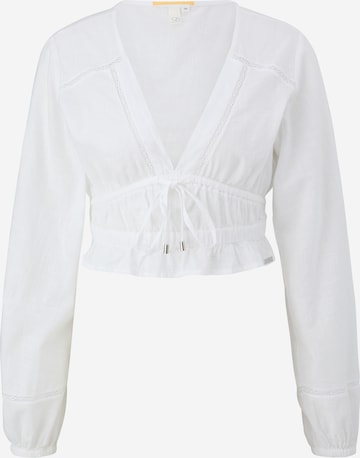 QS Blouse in White: front