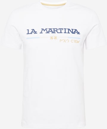 La Martina Koszulka w kolorze biały: przód