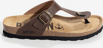 Bayton T-Bar Sandals 'MERCURE' in Brown