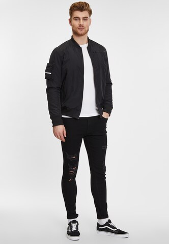 Justin Cassin Skinny Jeans 'Zane' in Black