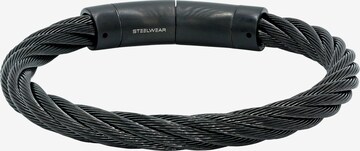 Steelwear Bracelet 'Capetown' in Black: front