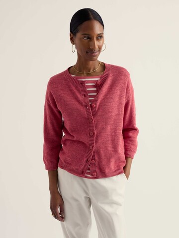 Cardigan 'Pentire Steps' Seasalt Cornwall en rouge : devant