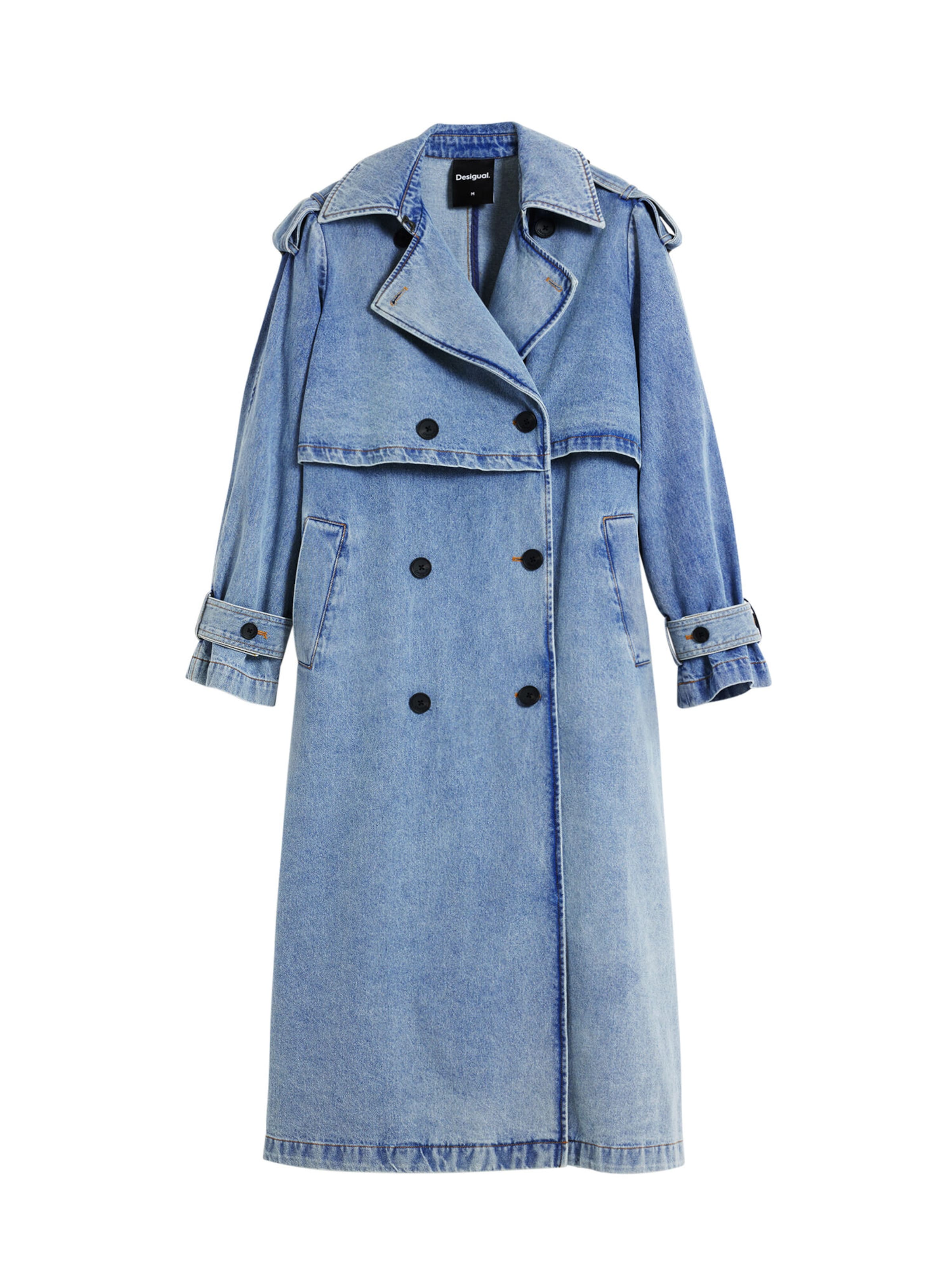 Desigual Přechodný kabát - modrá džínovina, Produkt