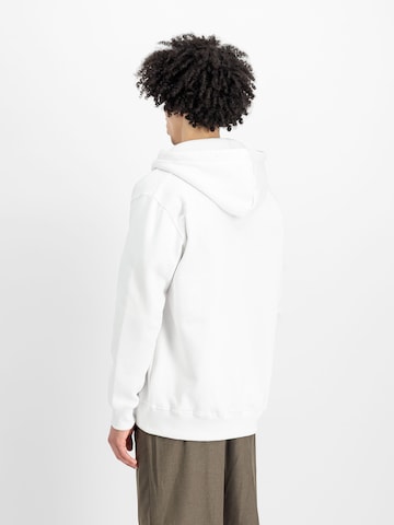 ALPHA INDUSTRIES Sweatshirt 'Basic Zip SL' in Weiß
