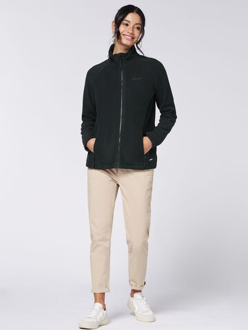 CHIEMSEE Fleece Jacket in Black
