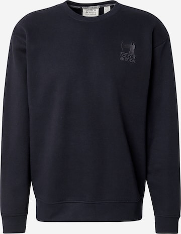 Bluză de molton de la SCOTCH & SODA pe negru: față