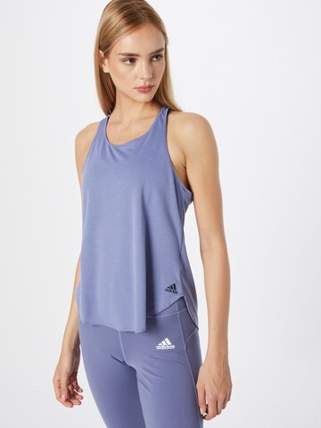 Sport top 'Go To 2.0' de la ADIDAS SPORTSWEAR pe mov: față