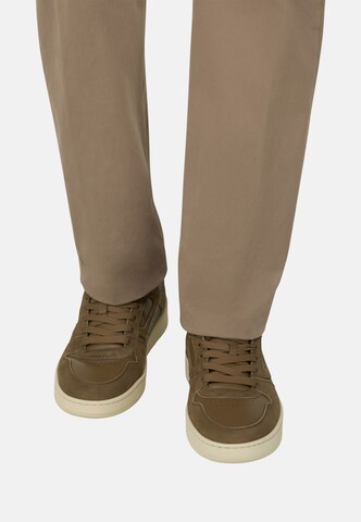 Baskets basses 'Origin' Boggi Milano en beige : devant