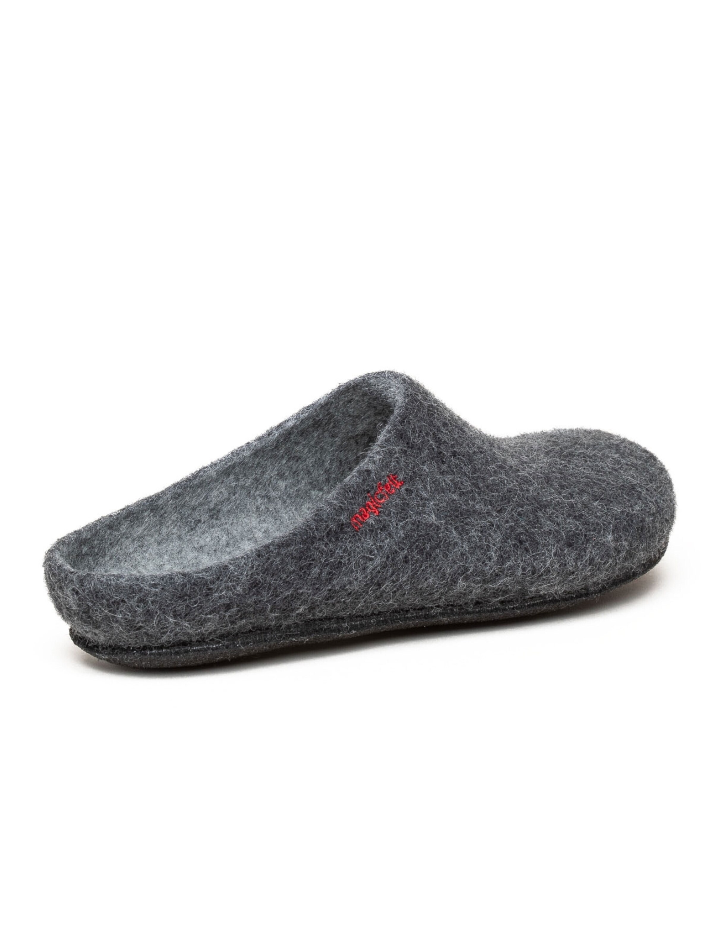 MagicFelt Slippers 'Filzpantoffel Magicfelt 709' in Grey