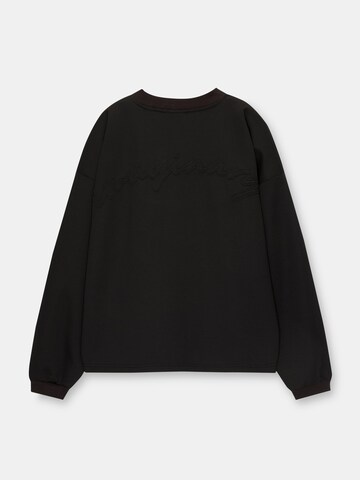 Sweat-shirt Pull&Bear en noir