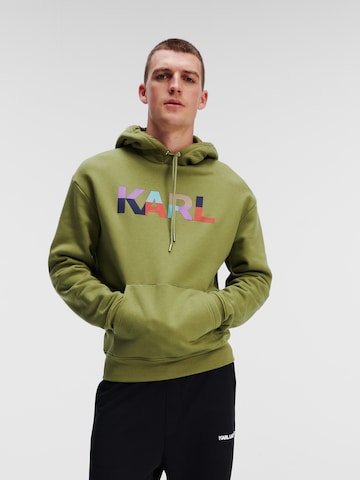 Karl Lagerfeld Sweatshirt in Groen: voorkant
