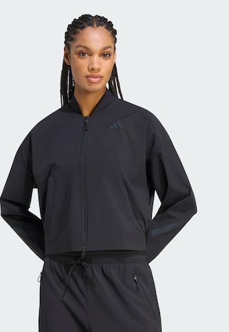 ADIDAS SPORTSWEAR Jakna za trening 'Z.N.E.' | črna barva: sprednja stran