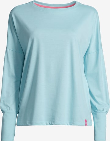 salzhaut Shirt 'Smaak' in Blau: Vorderseite