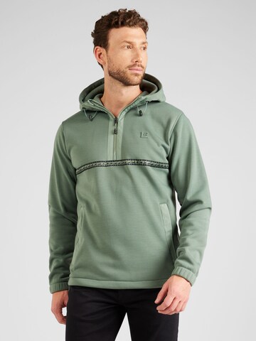 BILLABONG Athletic Sweater 'PATHFINDER' in Green: front