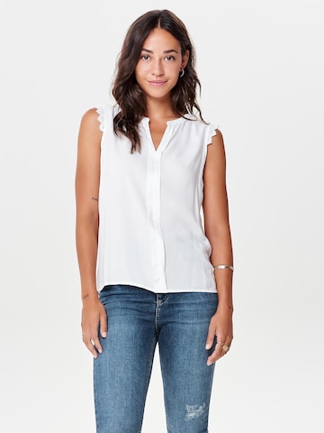 ONLY Блуза 'Kimmi' в бяло: отпред