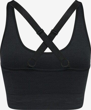 Hummel Bustier Sporttop in Schwarz