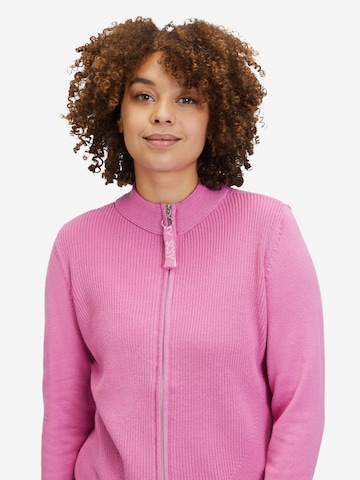 Betty Barclay Strick-Cardigan mit Strickdetails in Pink