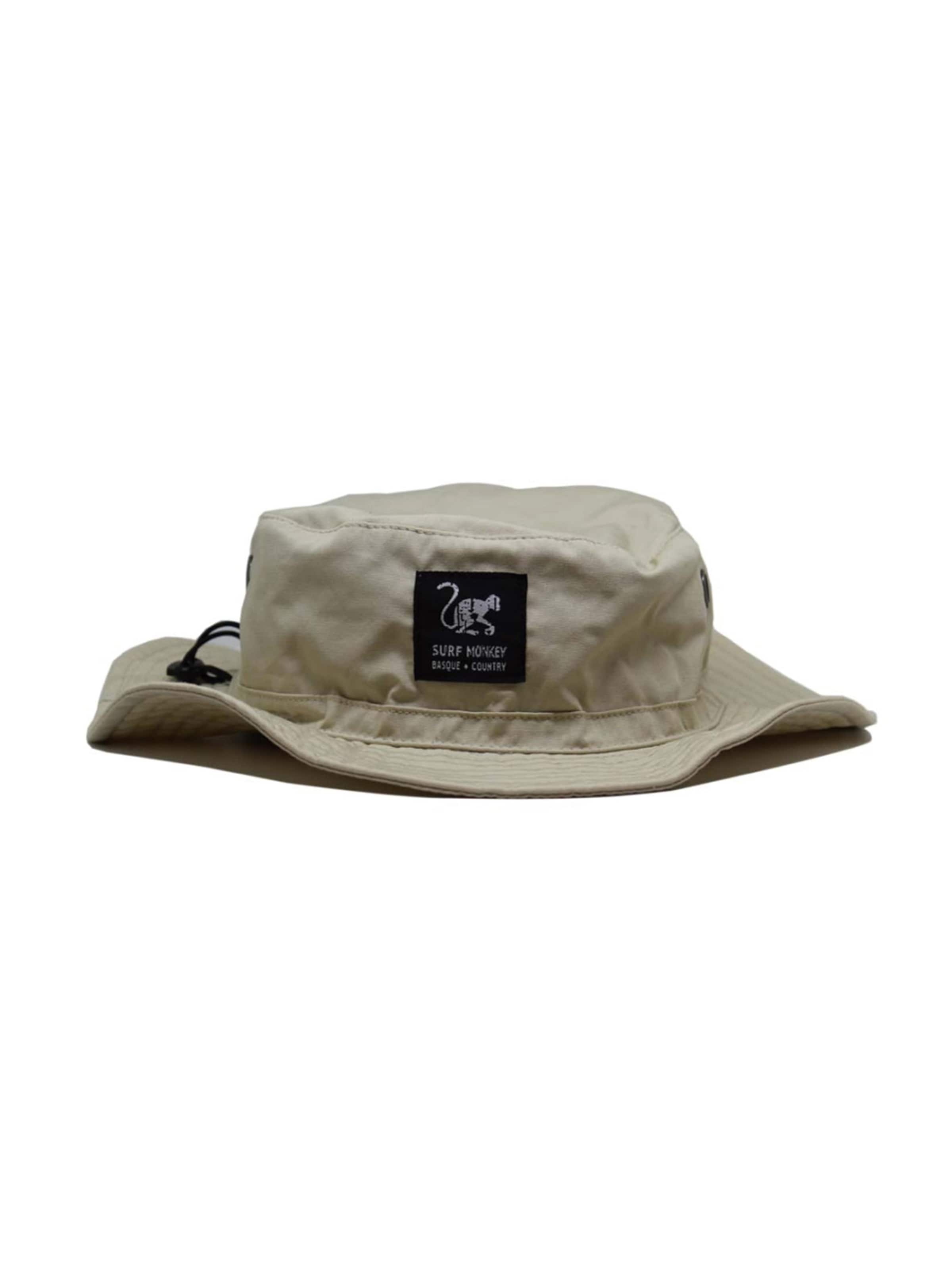 Chapeaux de sports Surf Monkey en beige : devant