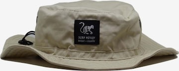 Surf Monkey Sports Hat in Beige: front