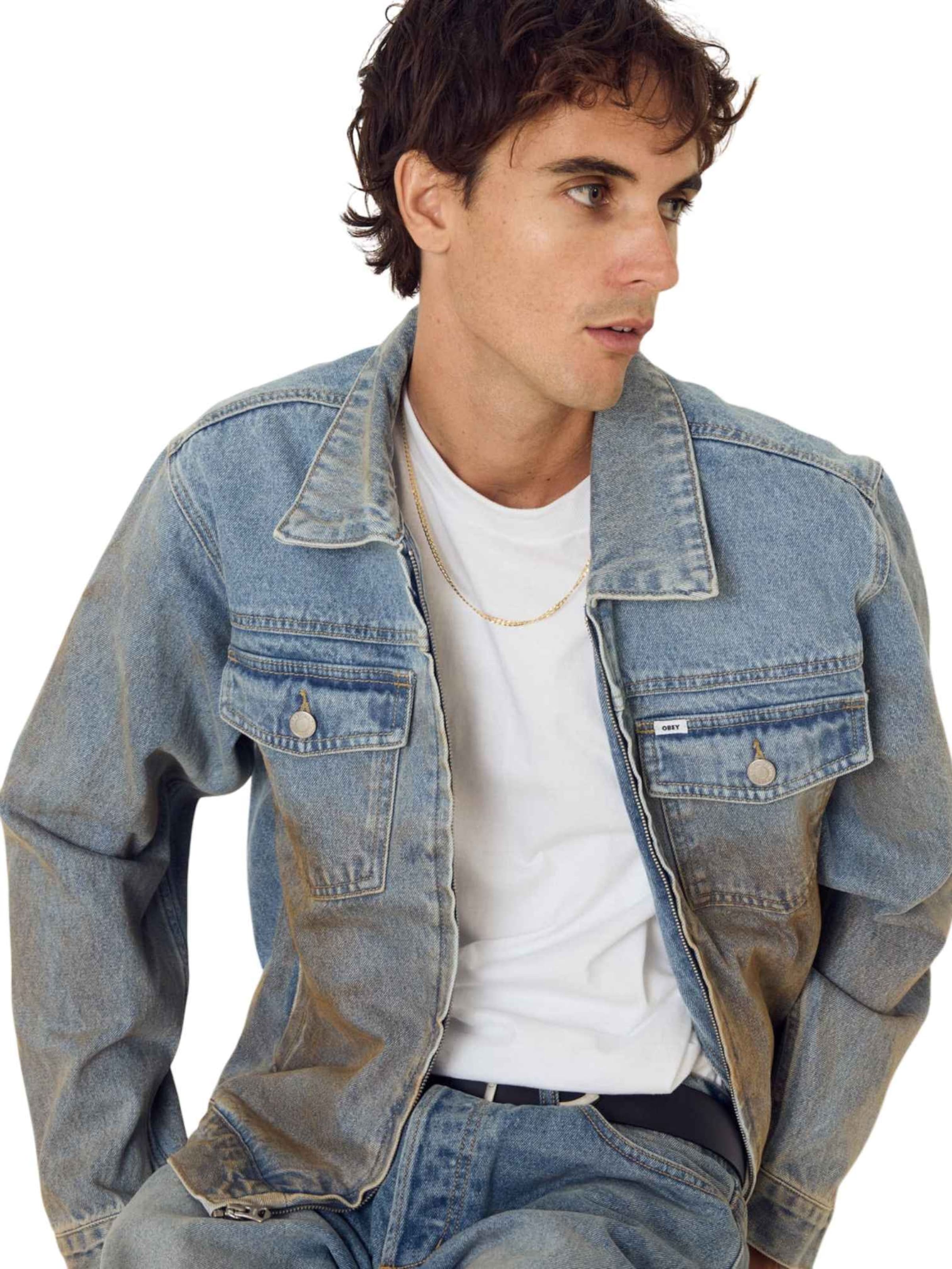 Veste mi-saison Obey en mélange de couleurs