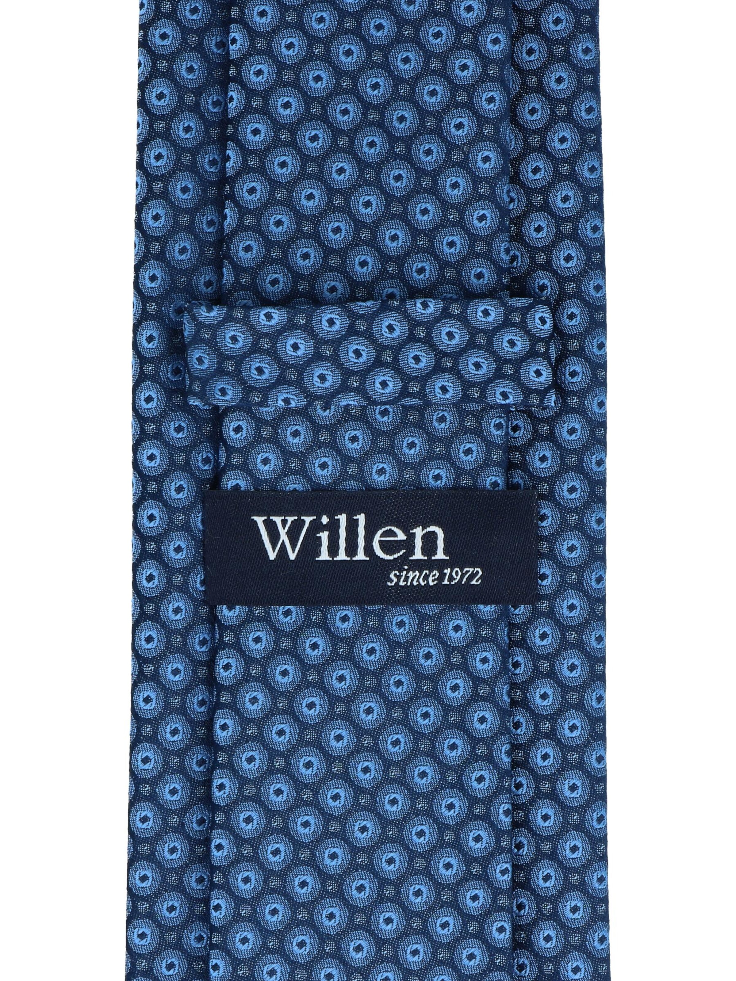 WILLEN Krawatte 'Kleinmuster Marine'‌‌‌‌‌‌‌‌‌ in Blau