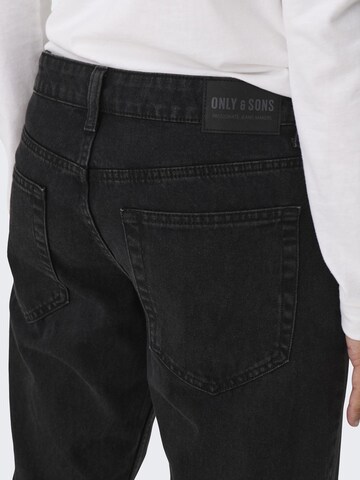 Only & Sons Regular Jeans in Black
