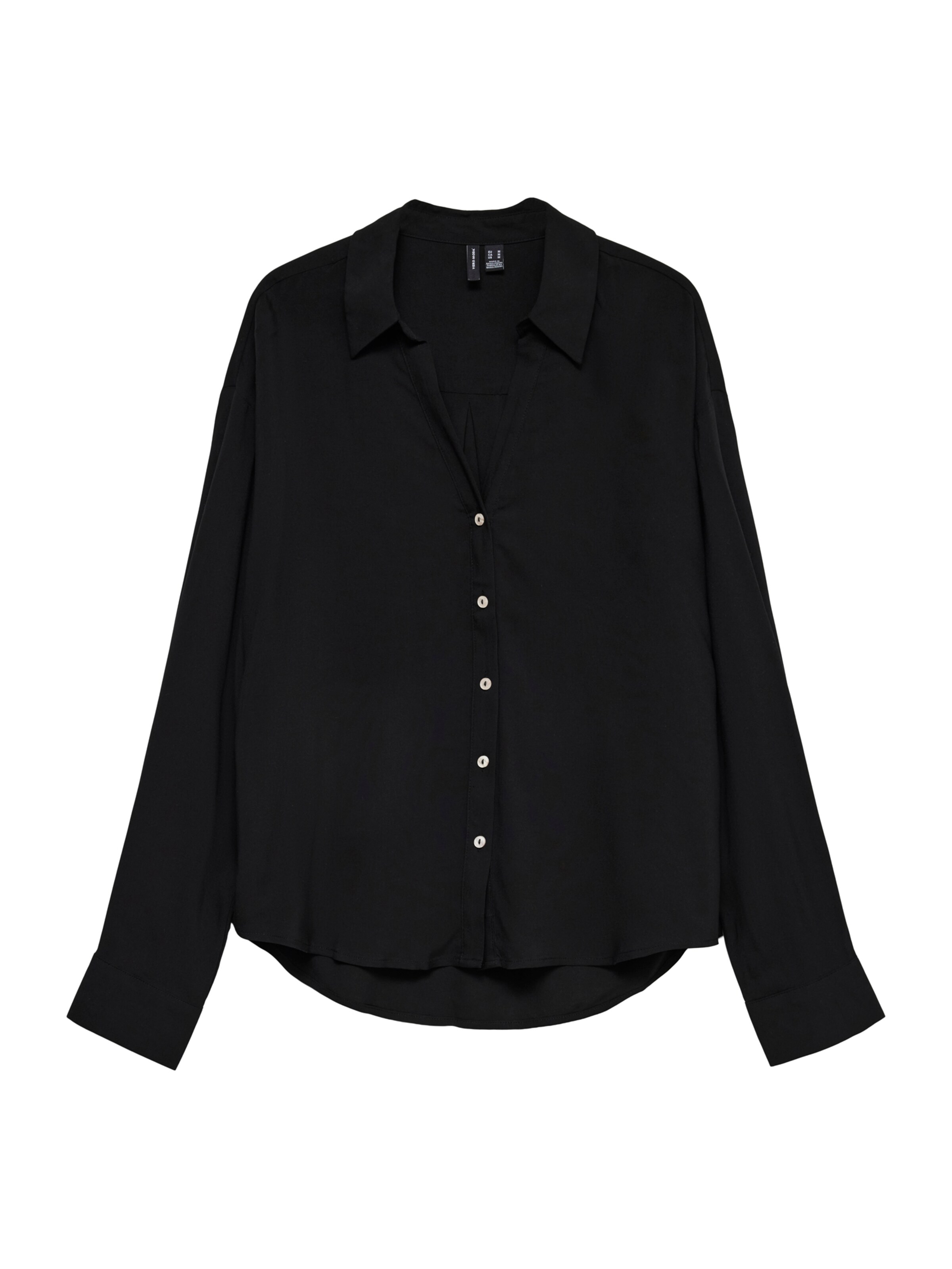 VERO MODA Blouse 'VMAURA' in Zwart: voorkant