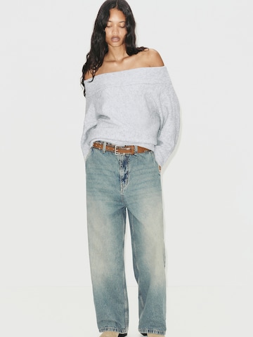 Pull&Bear Sweter w kolorze szary