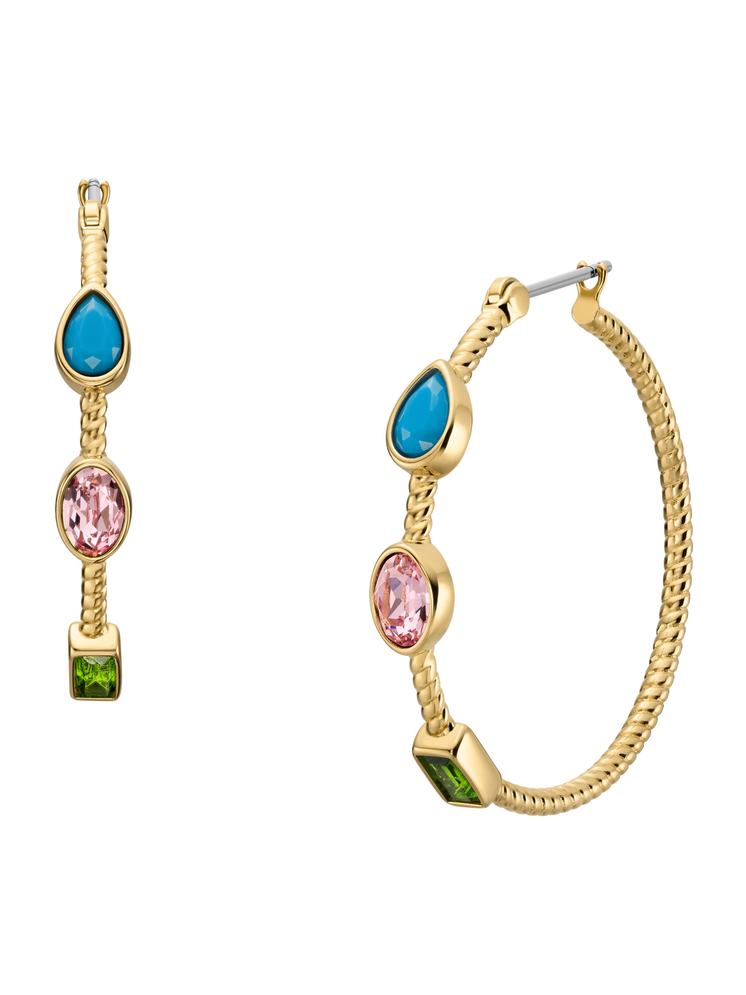 FOSSIL Серьги в Золотой: спереди