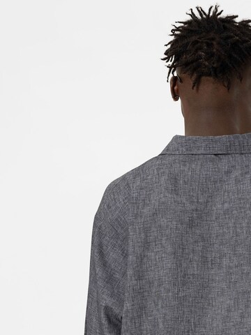 VAMOS CLO Comfort fit Overhemd in Zwart