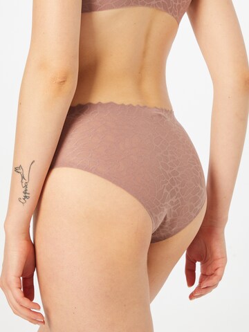 SLOGGI Panty 'Zero Feel Lace 2.0' in Brown