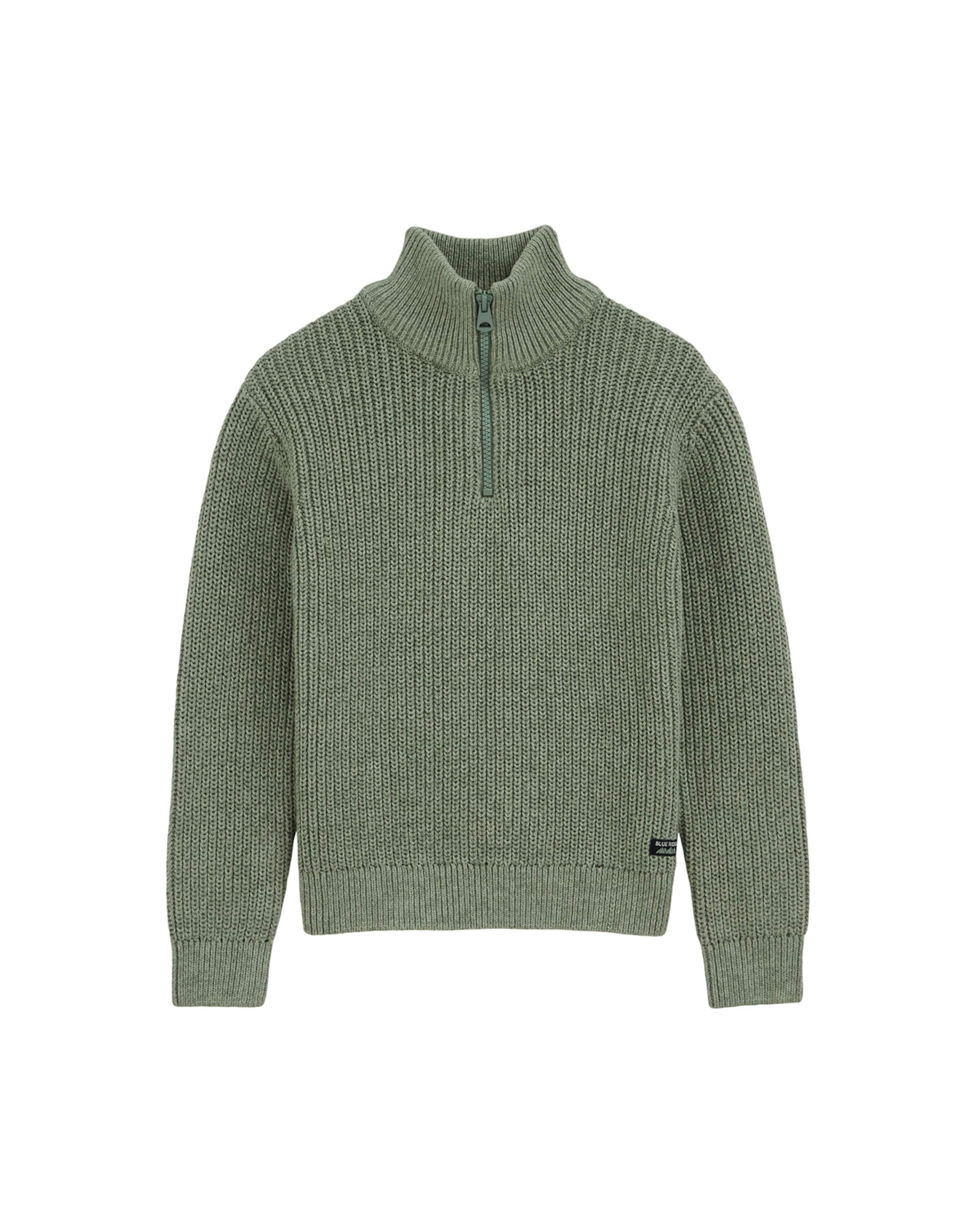 Pull-over WE Fashion en vert : devant