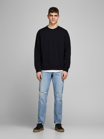 JACK & JONES Sweatshirt 'STAR' i sort