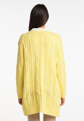 Usha Knit Cardigan in Yellow