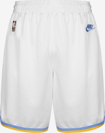 NIKE Loose fit Workout Pants in White: front