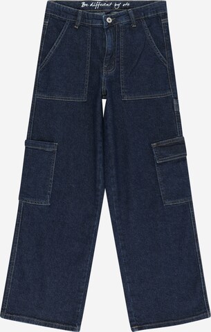 STACCATO Zvonové kalhoty Džíny – modrá: přední strana