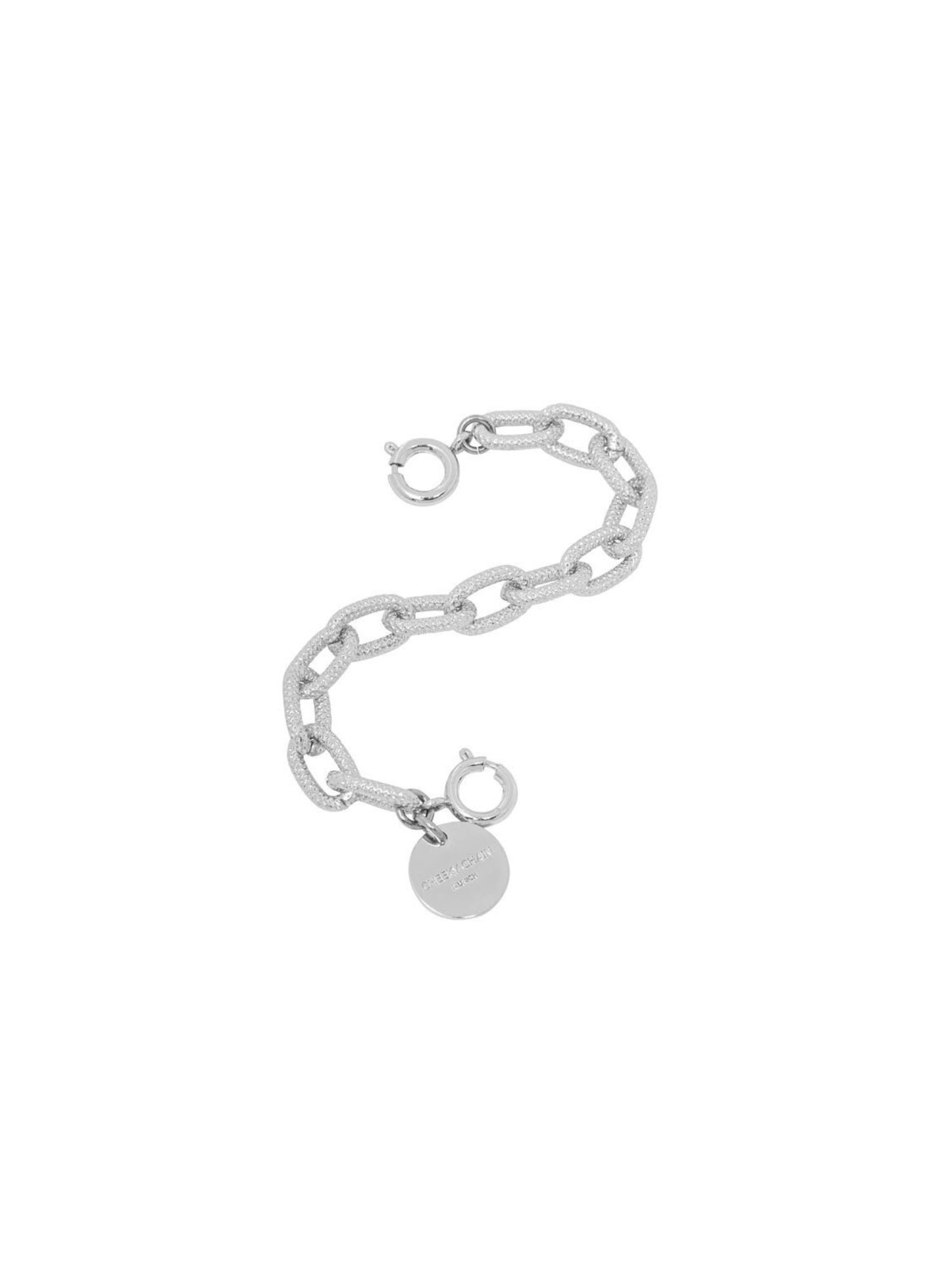 Accessoires pour chaussures 'Honey XS' Cheeky Chain Munich en argent : devant
