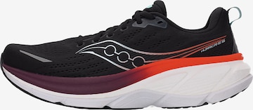 Chaussure de course saucony en noir : devant