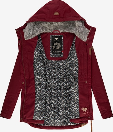 Ragwear Winter Jacket 'Monade II' in Red