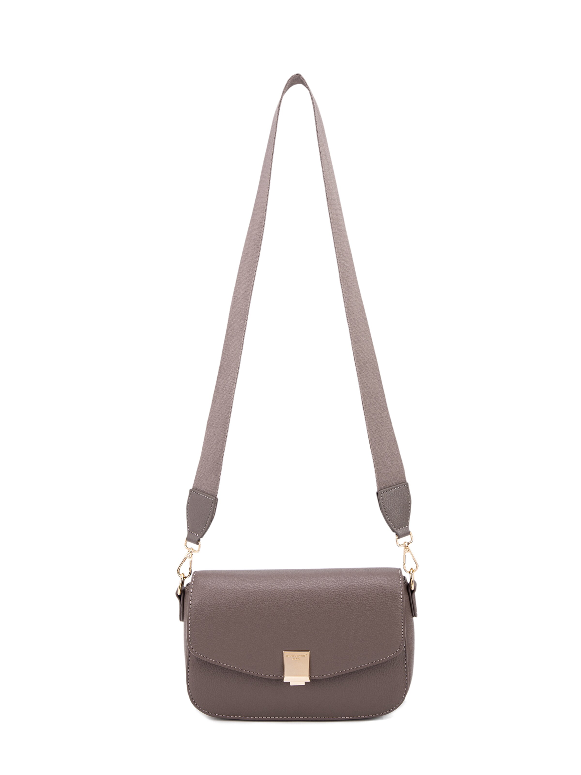 Borsa a spalla 'Borsa a spalla Celestia Elite pelle vegana PU - Chiusura zip' di David Jones in marrone