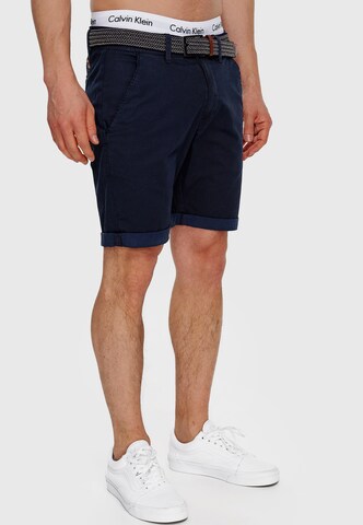 INDICODE JEANS Regular Trousers ' Estrada ' in Blue