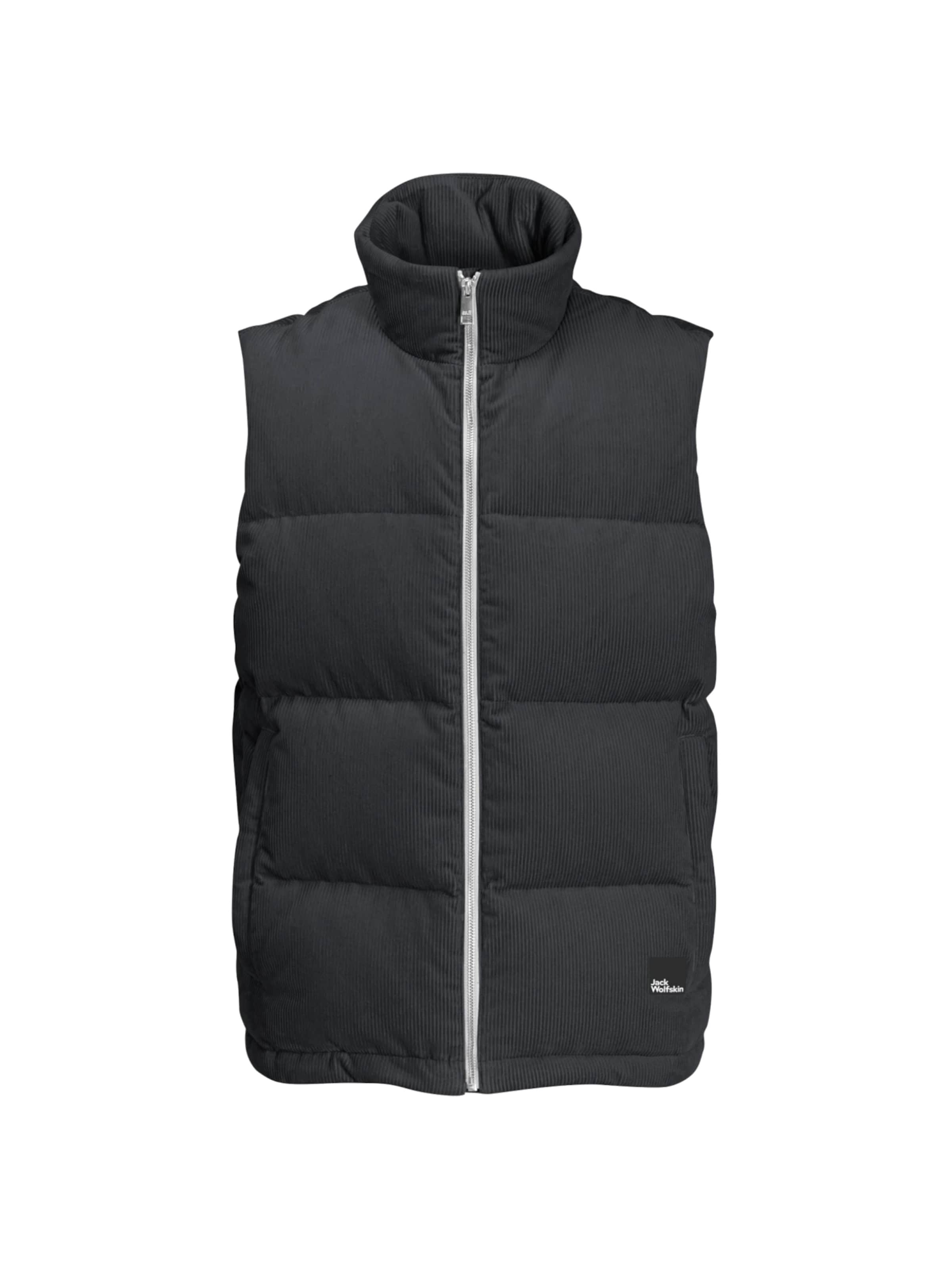 JACK WOLFSKIN Vest 'Jack Wolfskin Nature Corduroy Vest M' in L in Black, Item view