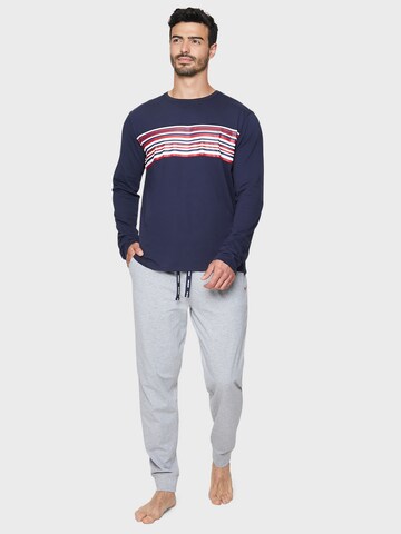 Threadbare Pyjama in Blau: Vorderseite